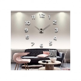 Nouvelle Horloge Montre Mur Horloges Horloge 3d Diy Acrylique Miroir Autocollants Décoration de La Maison Salon Quartz Aiguille