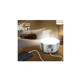 LDNIO A2208 LED Power Touch Lamp 2 Chargeur USB intelligent pour téléphone portable