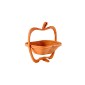 Bamboo folding fruit basket Collapsible Apple Shaped Bamboo Basket Bamboo Basket 37*30*1.8CM