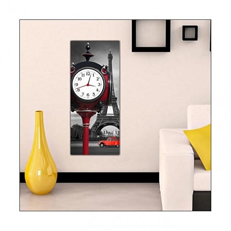 Table de loisirs avec horloge _ 30 x 70 cm -One pièce