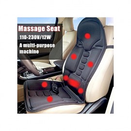 UNIVERSAL 2 IN 1 8 Motor Massaging Back Massage Seat Pad Home Car Massager Chair Cushion