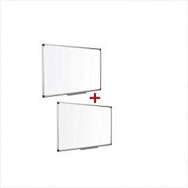 Pack De 2 Tableaux Magnetiques Blancs 120 cm x 90 cm