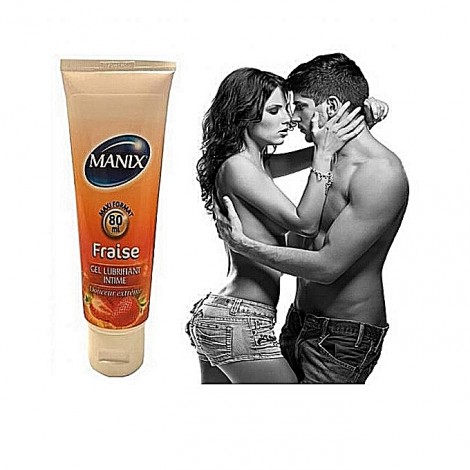 Manix Manix Gel Lubrifiant Intime fraise 80 ML - douceur extreme