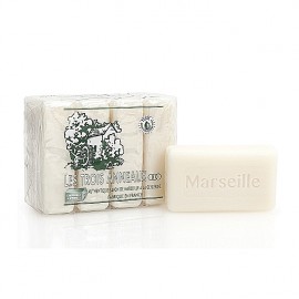 SAVON DE MARSEILLE SAVON DE MARSEILLE TROIS ANNEAUX PACK 4 x100gr