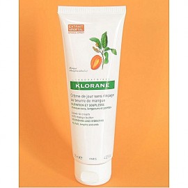 KLORANE KLORANE CRÈME DE JOUR SANS RINÇAGE AU BEURRE DE MANGUE NUTRITION ET SOUPLESSE CHEVEUX SECS 125ML