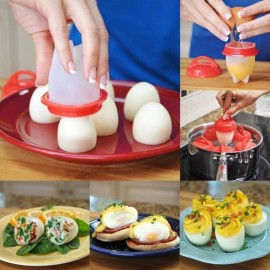 6 Pièces Cuiseurs à Oeufs Sans Coque