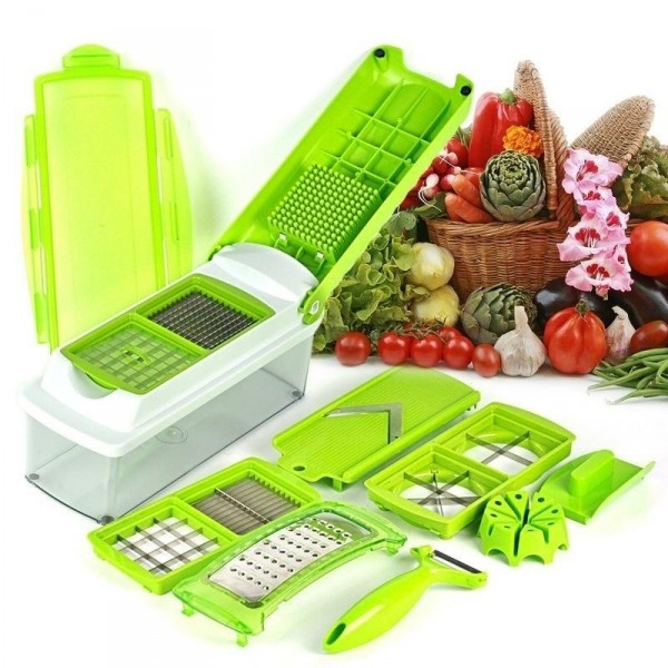 Coupe-Légumes, Râpe et Mandoline avec Recettes et Accessoires 7 en 1 Choppie Expert InnovaGoods | Grossiste, achat en gros | 136511