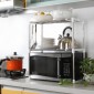 Multifunctional Microwave Oven Stainless Steel Shelf Storage