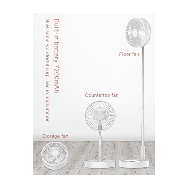 Mini ventilateur pliable rechargeable par USB - S2A MARKET SARL