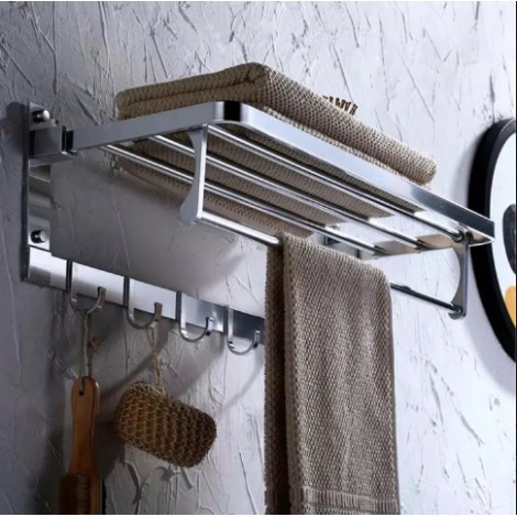 Étagère de douche murale en inox