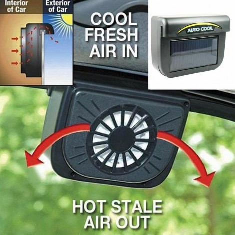 Ventilateur à énergie solaire pour vitres de voiture