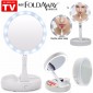 My Foldaway Miroir d'éclairage LED Double face