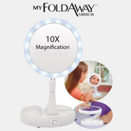 My Foldaway Miroir eclairage LED Double face