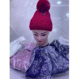 Chapeau Pom Pom tricot pour femmes