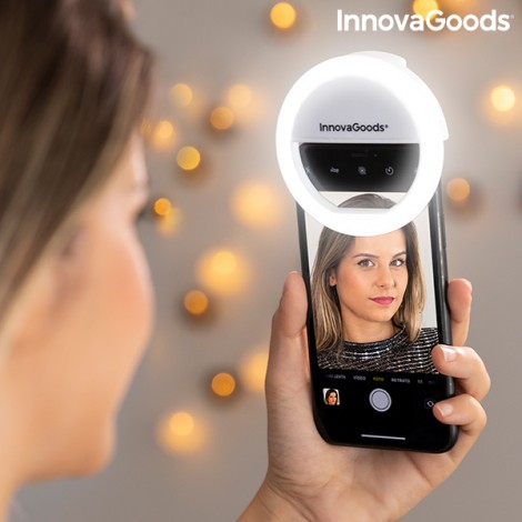 ANNEAU LUMINEUX POUR SELFIE RECHARGEABLE INSTAHOOP