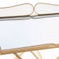 TABLE D'APPOINT DKD HOME DECOR DORÉ MÉTAL MIROIR (69 X 38 X 75 CM)