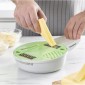 Râpe à Légumes-Mandoline Multifonction 6 en 1 avec Accessoires et Recettes Gradder InnovaGoods