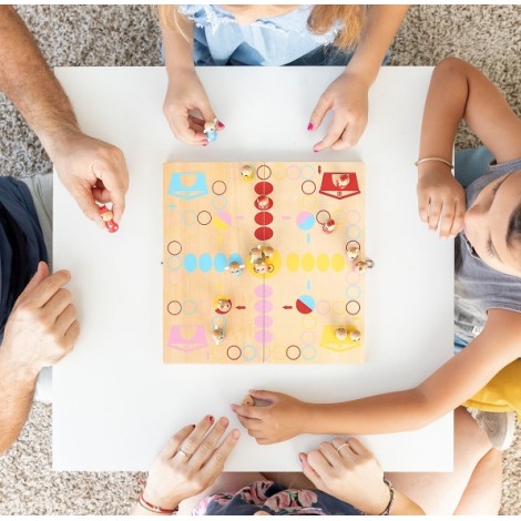 Set de table en bois avec animaux Pake InnovaGoods 18 Pièces