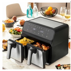 Friteuse sans Huile InnovaGoods Acier inoxydable Noir 8 L 3400 W