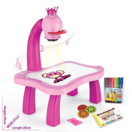 Table de dessin avec projecteur pour enfants