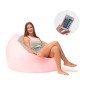 Fauteuil Gonflable avec LED Multicolore et Télécommande