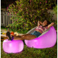 Fauteuil Gonflable avec LED Multicolore et Télécommande