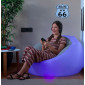 Fauteuil Gonflable avec LED Multicolore et Télécommande