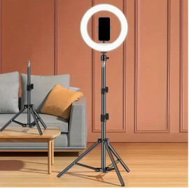 10-Inch LED Ring Light avec support flexible pour trépied et support pour téléphone