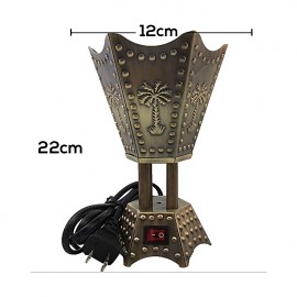 Electric Bakhoor Burner Electric Incense Burner - (Moyen Hexagon Bronze)